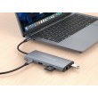 Conceptronic DONN06G 10-in-1 USB 3.2 Gen 1 Docking Station, HDMI, 100W USB PD, USB-C 5Gbps x 2, USB-A 5Gbps x 3, SD, TF/MicroSD, GbE
