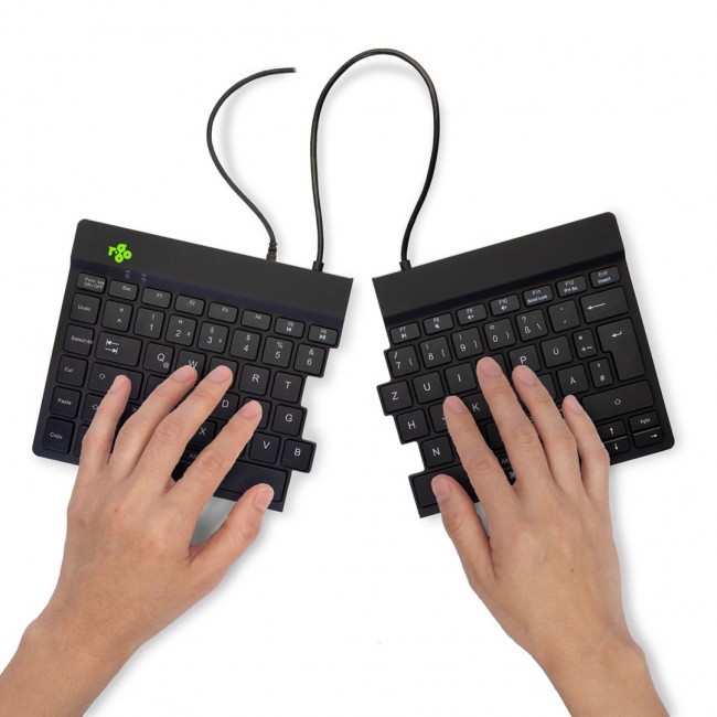 R-Go Tools Ergonomic keyboard R-Go Split Break v2 with break software, ergonomic split keyboard, QWERTZ (DE), Wired, black R-Go Tools Ergonomic keyboard R-Go Split Break v2 with break software, ergonomic split keyboard, QWERTZ (DE), Wired, black