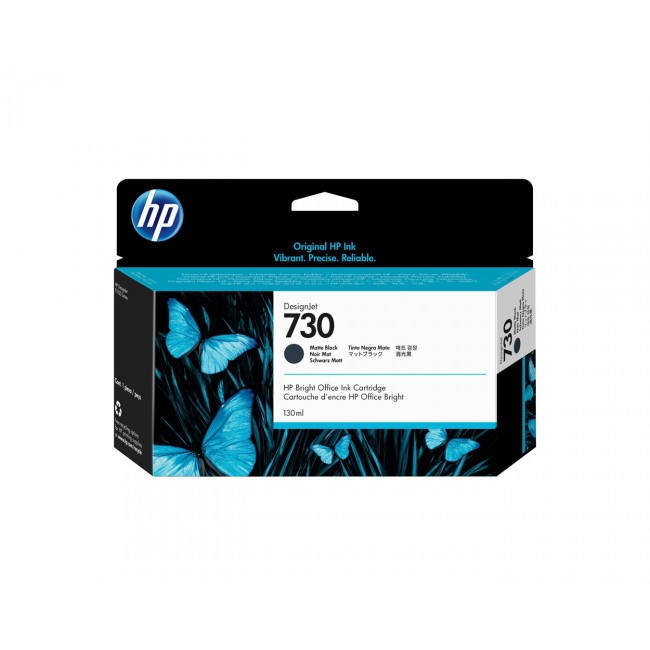 HP 730 130-ml Matte Black DesignJet Ink Cartridge HP 730 130-ml Matte Black DesignJet Ink Cartridge