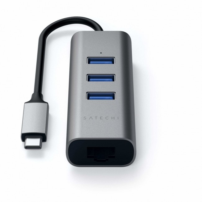 Satechi ST-TC2N1USB31AM laptop dock/port replicator USB 3.2 Gen 1 (3.1 Gen 1) Type-C Grey
