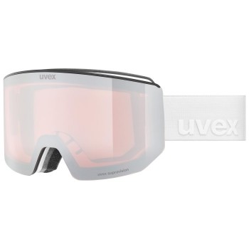 Uvex 5506651030 winter sport goggles Mirror Unisex White Cylindrical(flat) lens