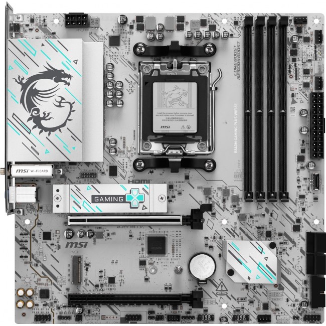 MSI B840M GAMING PLUS WIFI6E motherboard AMD B840 Socket AM5 micro ATX MSI B840M GAMING PLUS WIFI6E motherboard AMD B840 Socket AM5 micro ATX