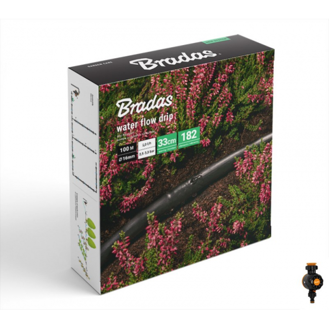DRIP HOSE WATER FLOW DRIP SET 100m WITH WATER FLOW TIMER
