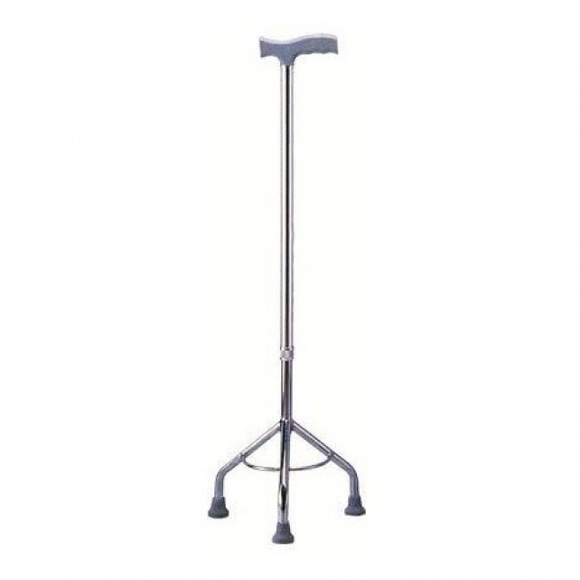 Rehabilitation tripod walking stick