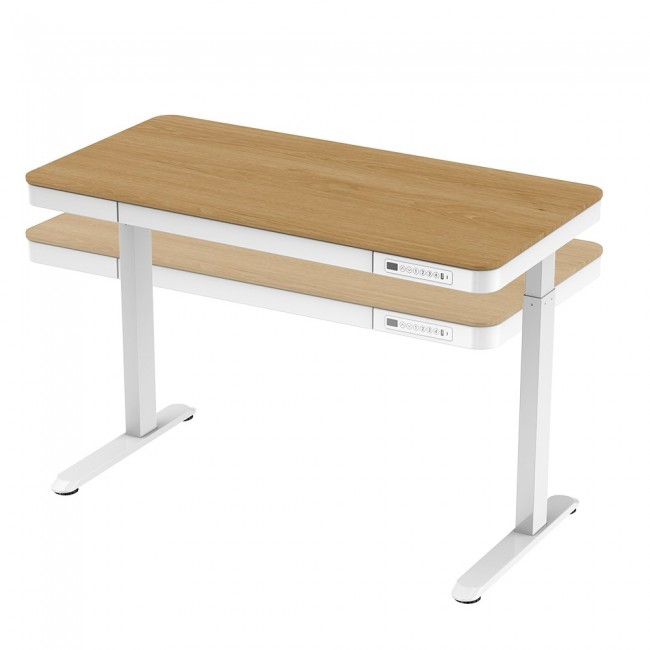 Activejet desk with electric height adjustment 140x70 ET119W-C white/oak