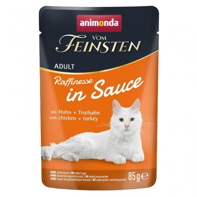 ANIMONDA Vom Feinsten Raffinesse in sauce Chicken with turkey - wet cat food - 85g