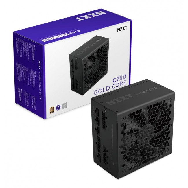 NZXT C750 Gold Core power supply unit 750 W 24-pin ATX ATX Black NZXT C750 Gold Core power supply unit 750 W 24-pin ATX ATX Black