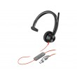 HP Poly Blackwire 3310 Monaural Microsoft Teams Certified USB-C Headset +USB-C/A Adapter