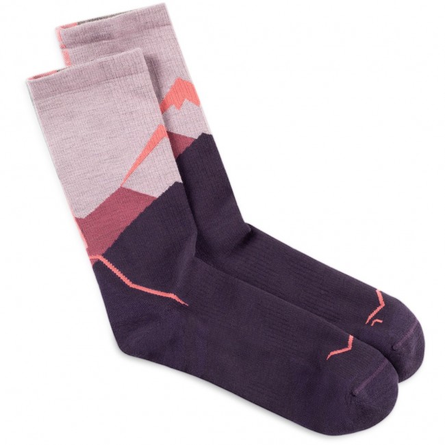 BUFF Merino Lightweight Crew Sock LWC1 Socks, Pink L
