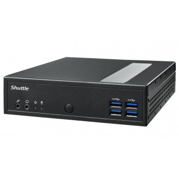 Shuttle XPC slim Barebone DL30N, Intel N100, 1x DDR5, 2x LAN (2x 2.5Gbit), 2xCOM,1xHDMI,1xDP, 1x VGA, fanless, 24/7 permanent operation