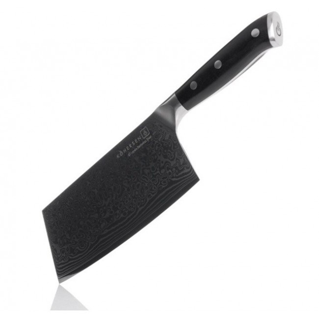 Cleaver Kohersen Elegance Ebony Wood Damascus steel cleaver 16.5 cm Cleaver Kohersen Elegance Ebony Wood Damascus steel cleaver 16.5 cm