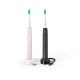 Philips 3100 series HX3675/15 2-pack sonic electric toothbrushes - black & pink Philips 3100 series HX3675/15 2-pack sonic electric toothbrushes - black & pink