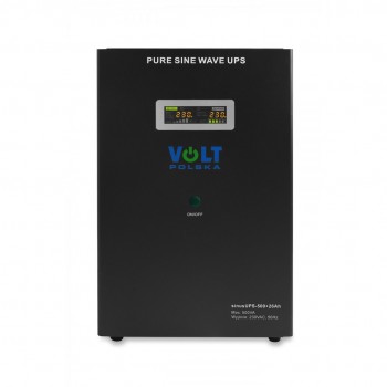 Uninterruptible Power Supply SINUS UPS 500 + 26Ah (300/500W) [1.5m cable]