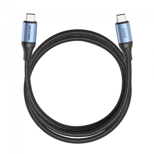 Vention USB 2.0 5A 240W 1m BLACK USB-C to C cable Vention USB 2.0 5A 240W 1m BLACK USB-C to C cable