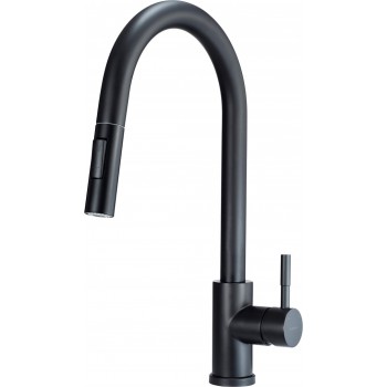 Kitchen faucet with pull-out spout - 2 jet types