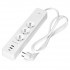 INTELIGENTNA LISTWA ZASILAJĄCA OR-SH-17520/W (3 GNIAZDA + 2 USB + 1 USB-C) 1.8 m ORNO
