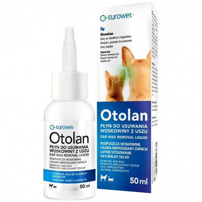 EUROWET Otolan - ear wax removal liquid for dogs and cats - 50 ml EUROWET Otolan - ear wax removal liquid for dogs and cats - 50 ml
