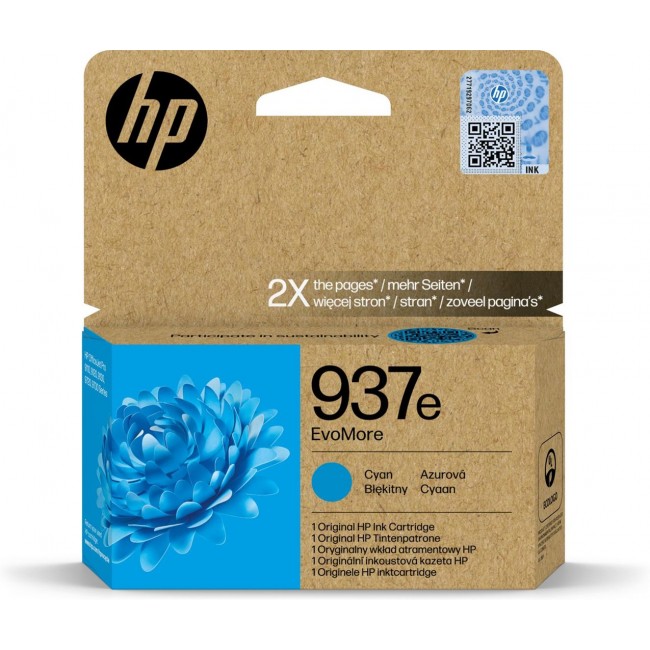 HP 937e Cyan Tintenpatrone EvoMore