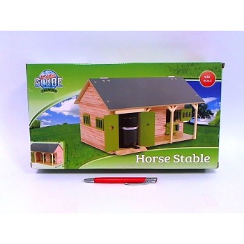 Stable with two stalls 34x22x19cm 1:32