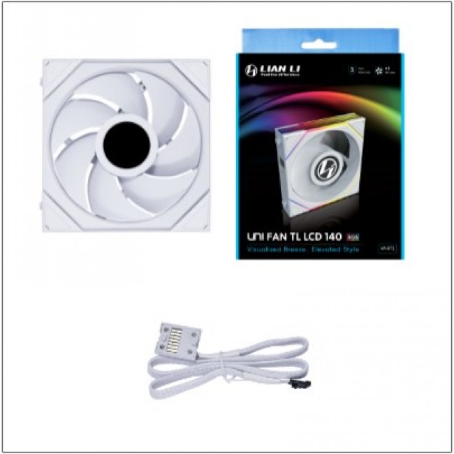 Lian Li Uni Fan TL LCD Computer case, Processor 14 cm White 1 pc(s)