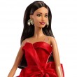 Barbie Signature 2026 Holiday Fashion Doll, Seasonal Collector, Brown Hair with Red Gown with Bow Detail