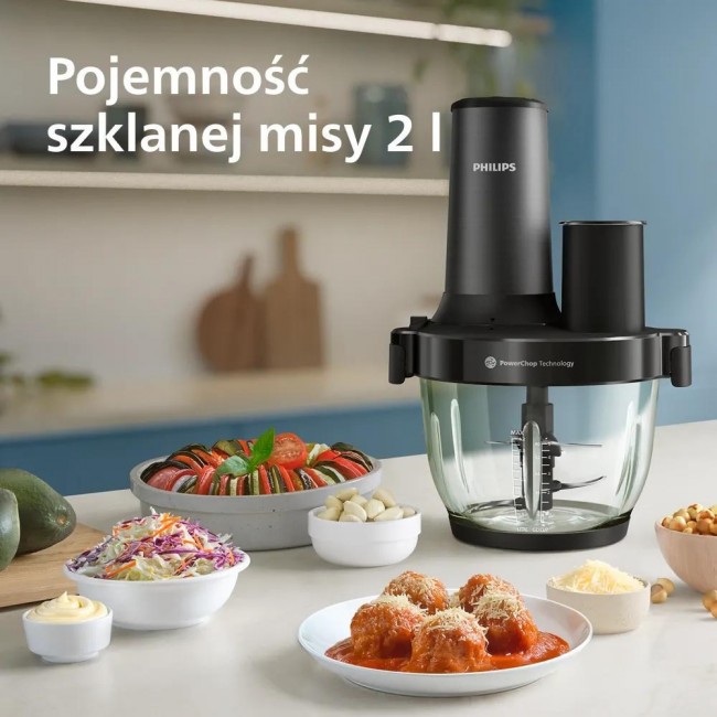 Philips 5000 series HR1507/00 electric food chopper 2 L 650 W Black