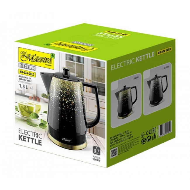 MAESTRO MR-074-GOLD ceramic electric kettle