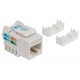 Intellinet Keystone Jack, Cat6, UTP, Punch-down, White