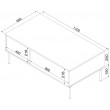Cama TRESSE bench/table 110x60x40 matte green Cama TRESSE bench/table 110x60x40 matte green