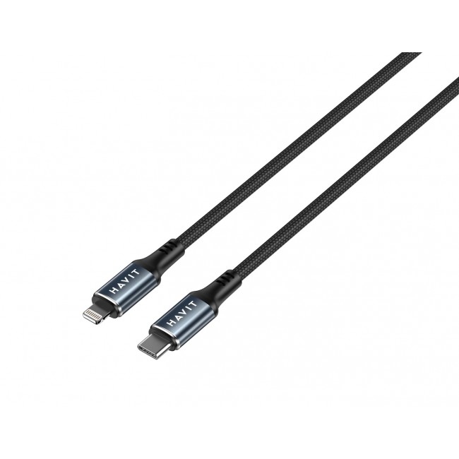 Havit CB6311 - USB Type C to Lightning cable, 1 m (black) Havit CB6311 - USB Type C to Lightning cable, 1 m (black)