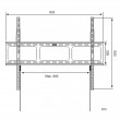 Techly Wall Mount for LED LCD TV 42-80 Ultra Slim Fixed H600mm Techly Wall Mount for LED LCD TV 42-80 Ultra Slim Fixed H600mm