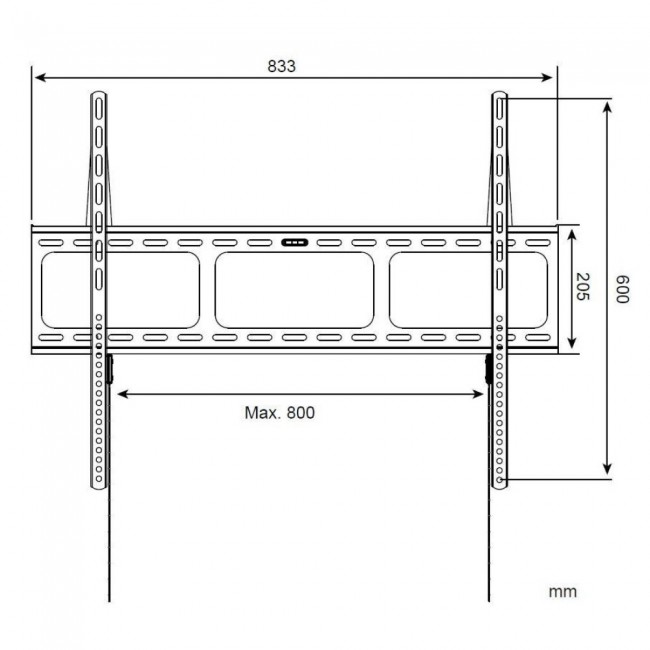 Techly Wall Mount for LED LCD TV 42-80 Ultra Slim Fixed H600mm Techly Wall Mount for LED LCD TV 42-80 Ultra Slim Fixed H600mm