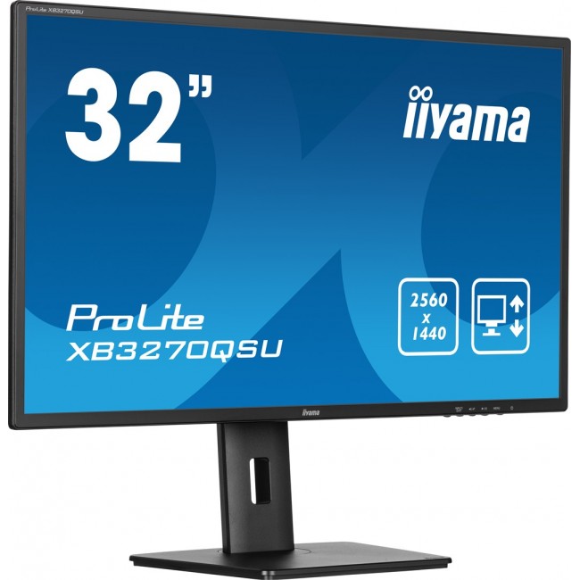 iiyama ProLite A height adjustable 32 IPS Panel Technology monitor featuring QHD resolution iiyama ProLite A height adjustable 32 IPS Panel Technology monitor featuring QHD resolution
