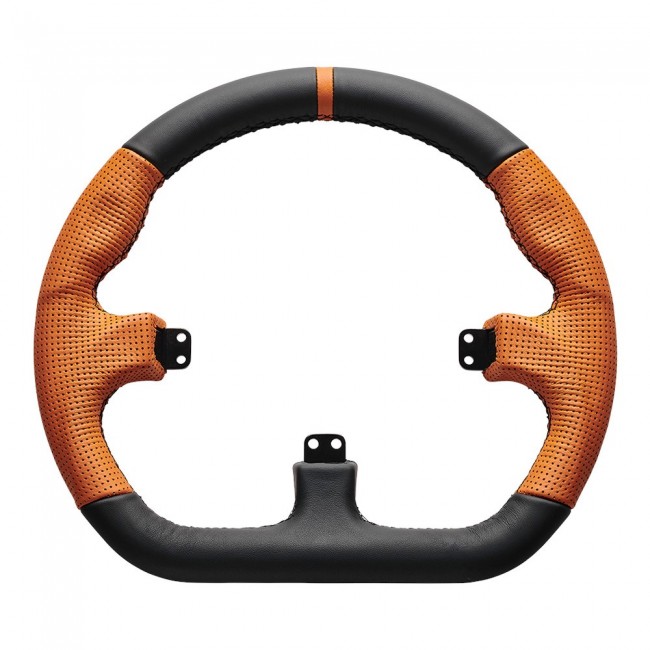 Asetek SimSports GT - rim - closed D, black and orange