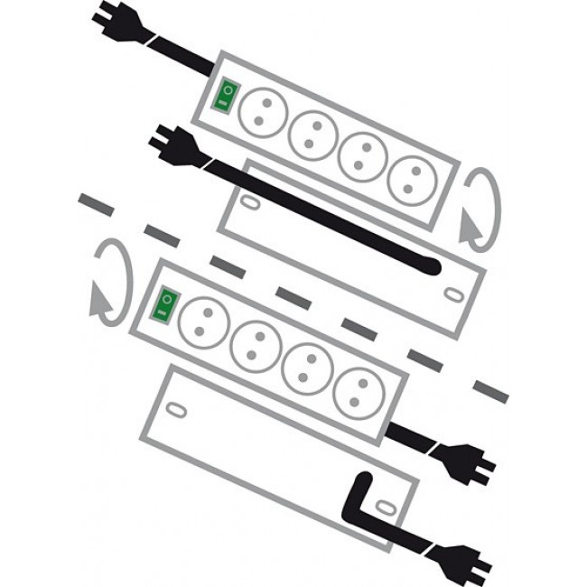 Brennenstuhl 1153300467 Black 7 AC outlet(s) 230 V 2 m
