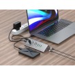 Conceptronic HUBBIES18G 10-in-1 60W USB 3.0 Hub Charger Combo, 2-in-1 USB-C USB-A Cable, USB 3.2 Gen 1 Conceptronic HUBBIES18G 10-in-1 60W USB 3.0 Hub Charger Combo, 2-in-1 USB-C USB-A Cable, USB 3.2 Gen 1