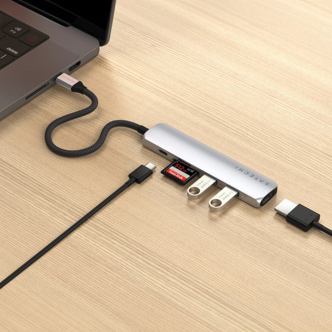 Satechi ST-P6SS interface hub USB Type-C 10000 Mbit/s Silver