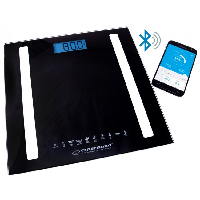Esperanza EBS016K personal scale Electronic personal scale Square Black Esperanza EBS016K personal scale Electronic personal scale Square Black