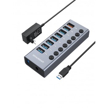 GRAUGEAR G-HUB71-A interface hub USB 3.2 Gen 1 (3.1 Gen 1) Type-A 5000 Mbit/s