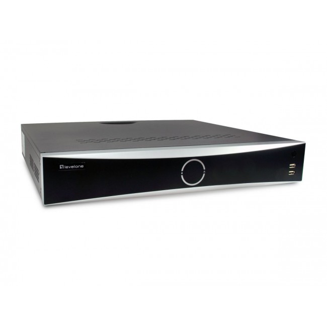 LevelOne NVR-0411 network video recorder Black, Grey