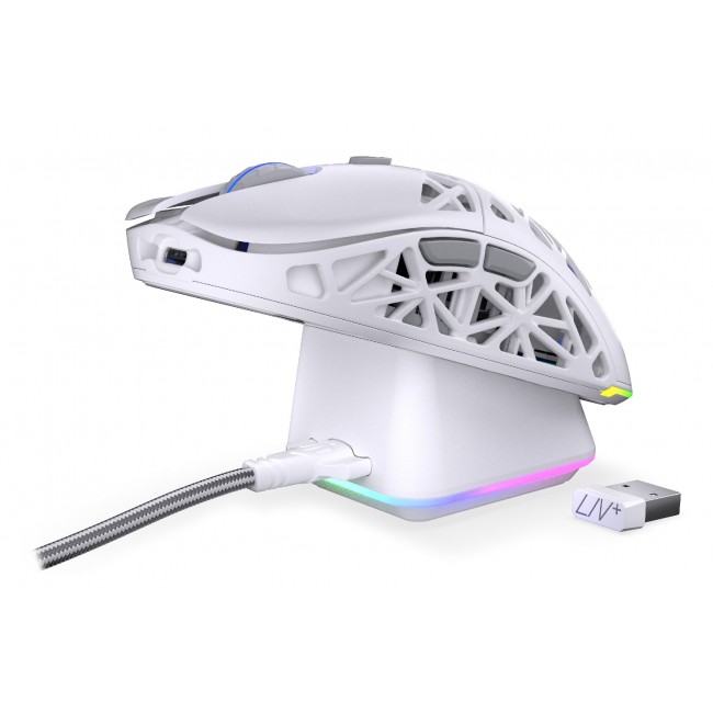 ENDORFY LIV Plus Wireless Onyx White mouse Gaming Ambidextrous Bluetooth Optical 26000 DPI