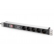 Digitus Socket strip with aluminum profile and switch, surge protection, integrated line filter, 5-way safety sockets, 2 m cable safety plug Digitus Socket strip with aluminum profile and switch, surge protection, integrated line filter, 5-way safety sockets, 2 m cable safety plug