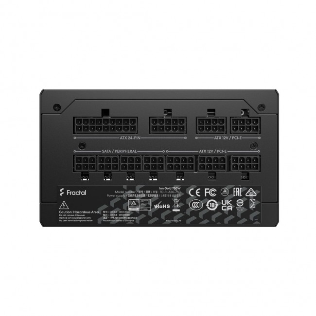 Fractal Design Ion+ 750W Gold power supply unit 24-pin ATX ATX Black Fractal Design Ion+ 750W Gold power supply unit 24-pin ATX ATX Black