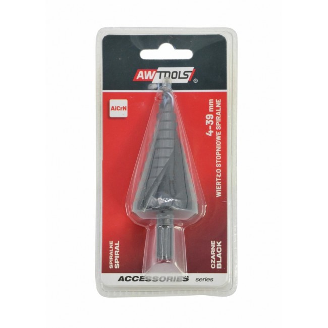 AW STEP TWIST DRILL BIT/ 4-39mm/ AICrN/ BLACK AW STEP TWIST DRILL BIT/ 4-39mm/ AICrN/ BLACK