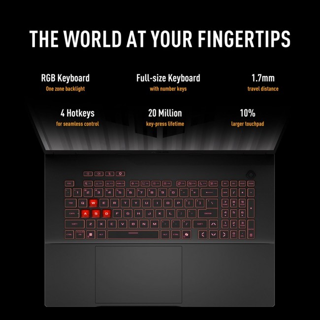 ASUS TUF Gaming A18 FA808UM-S9058 AMD Ryzen 7 260 Laptop 45.7 cm (18 ASUS TUF Gaming A18 FA808UM-S9058 AMD Ryzen 7 260 Laptop 45.7 cm (18