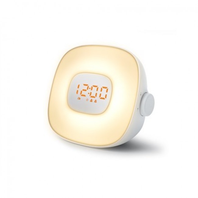 Muse Light ML-198 CR Radio Alarm Clock, White