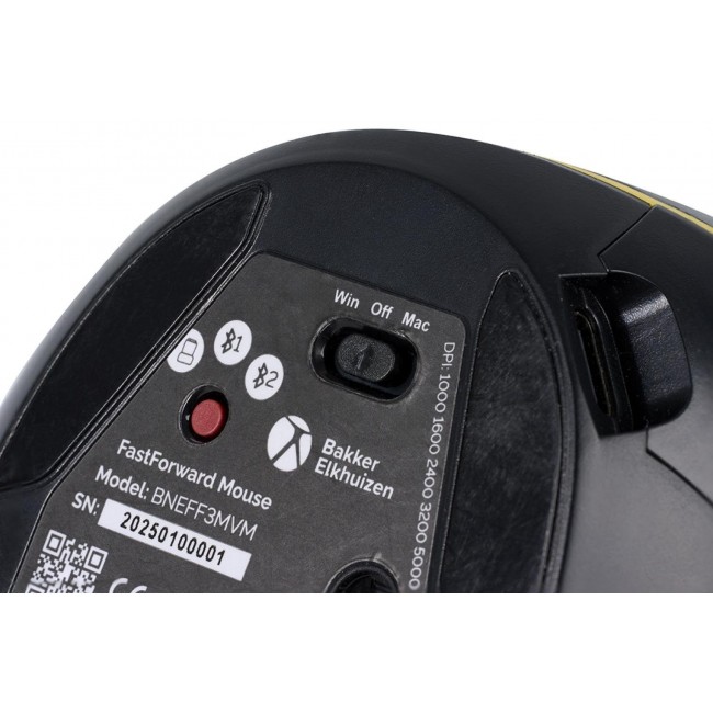 BakkerElkhuizen FastForward mouse Office Right-hand RF Wireless + Bluetooth + USB Type-C Optical 500 DPI