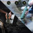 Extralink PURISOO+ BUTELKA Z SYSTEMEM FILTRUJACYM Z POMPKA 400ML FILTR UF + ACF Water filtration bottle 0.4 L Green, Olive