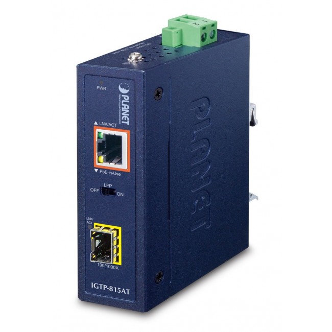 PLANET IGTP-815AT network media converter 1000 Mbit/s Blue