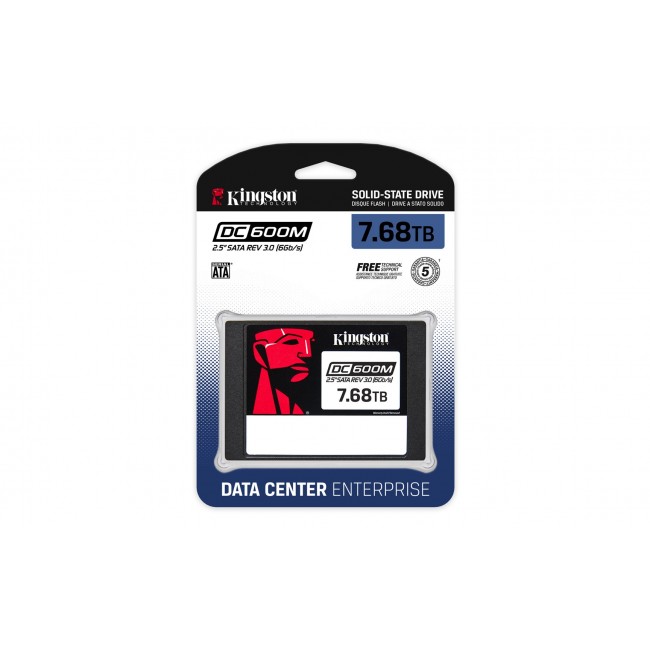 Kingston Technology 7680G DC600M (Mixed-Use) 2.5 Enterprise SATA SSD